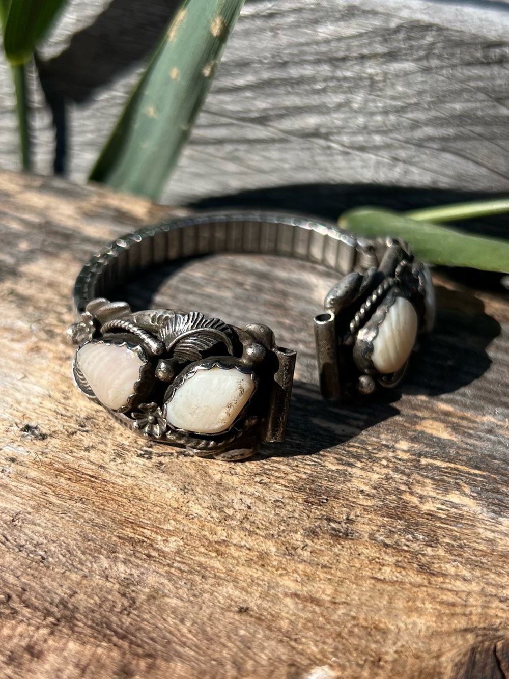 Vintage Sterling Silver Navajo Watch Band